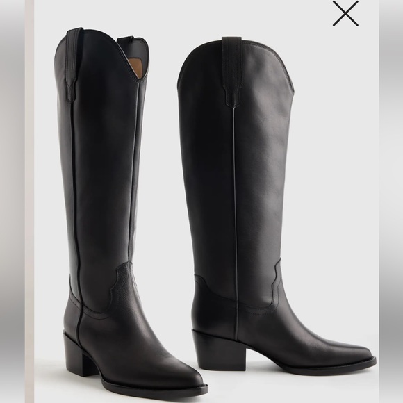 Quince Shoes - Quince Italian Leather Tall Western Boots